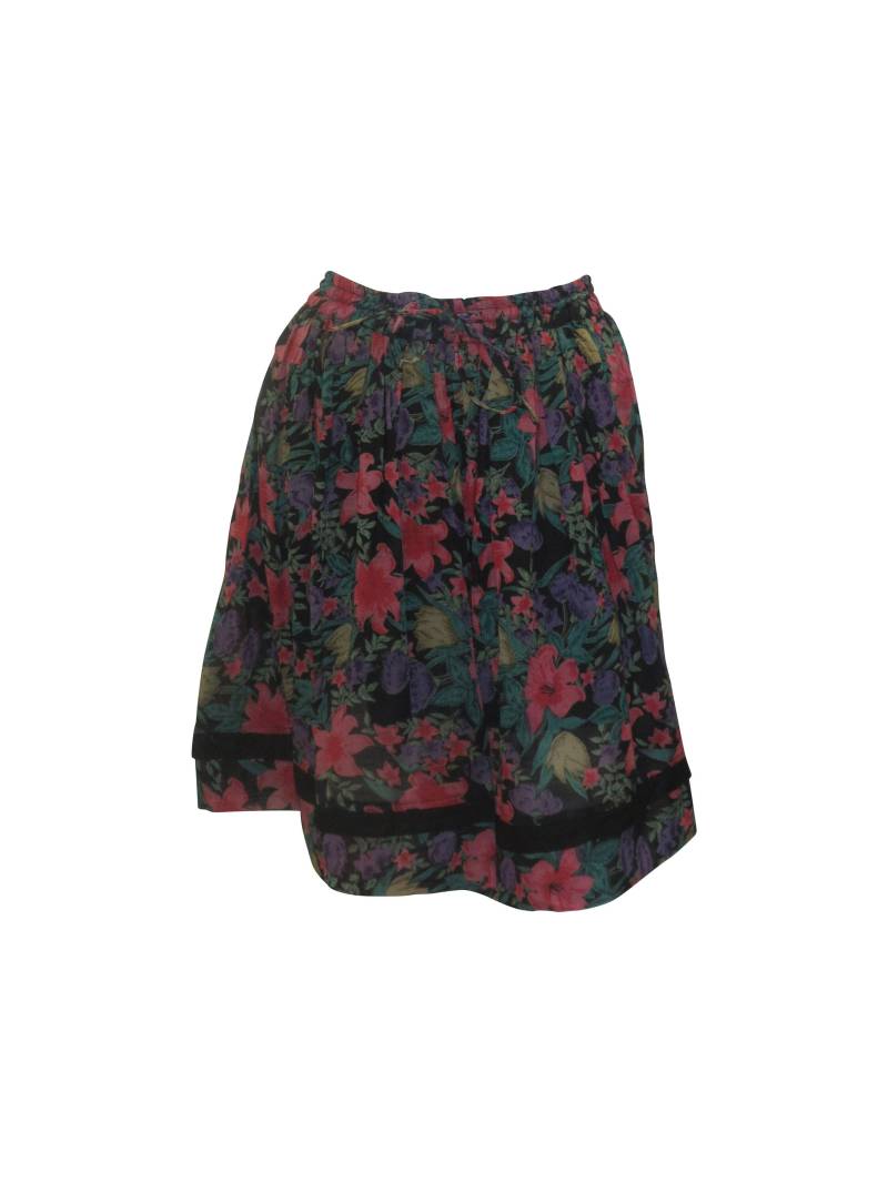 Recycled Retro Print Skater Rock Boho Abstrakter Leichter Fließender Minirock Freie Größe 8-16 P10-P19 von MemsaabLondon