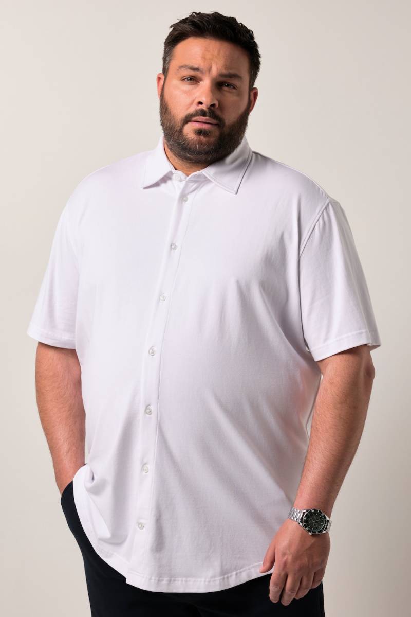 Große Größen Men+ Business-Jerseyhemd FLEXLASTIC®, Herren, weiß, Größe: 7XL, Baumwolle, Men Plus von Men Plus