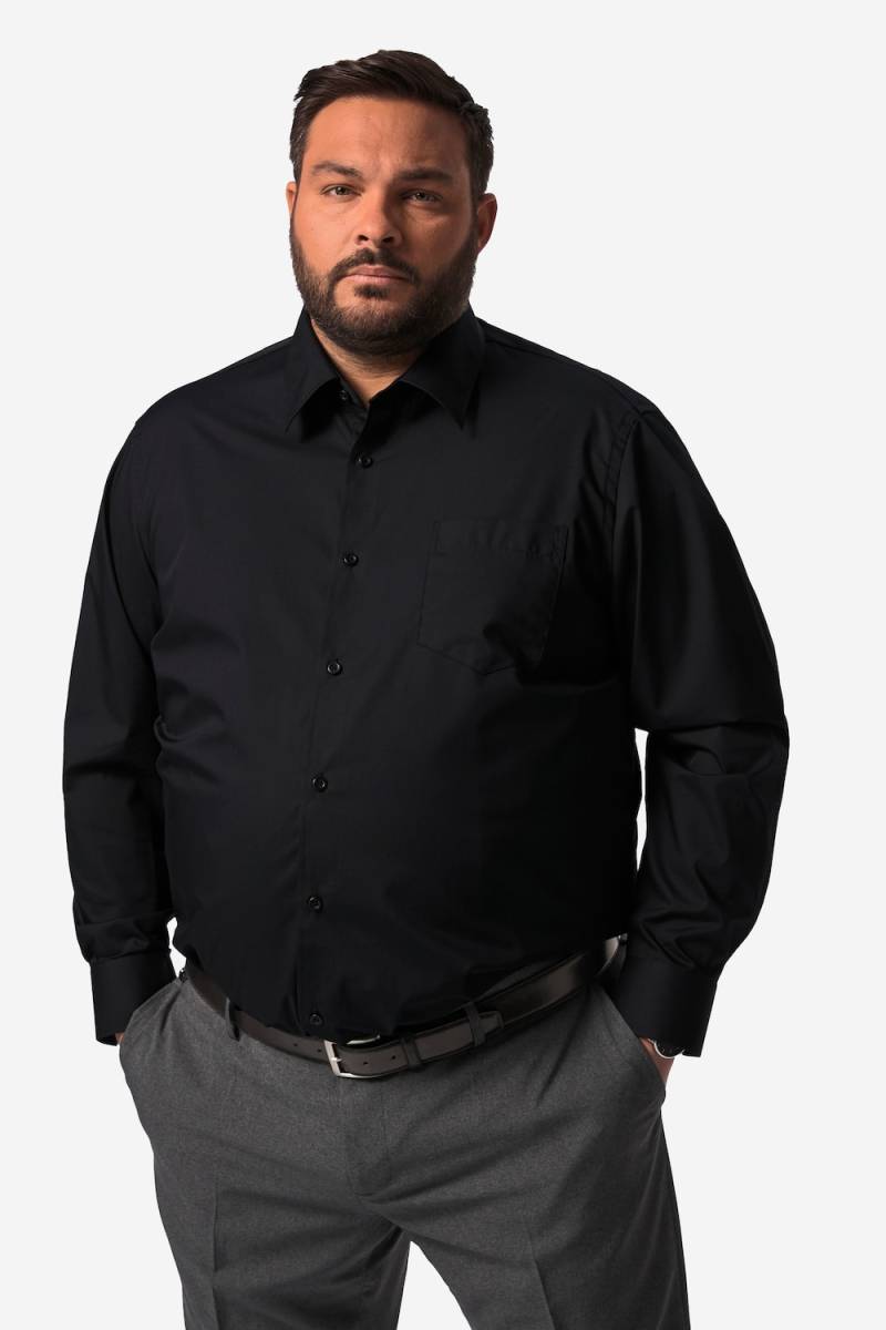 Große Größen Men+ Businesshemd, Herren, schwarz, Größe: 8XL, Baumwolle, Men Plus von Men Plus