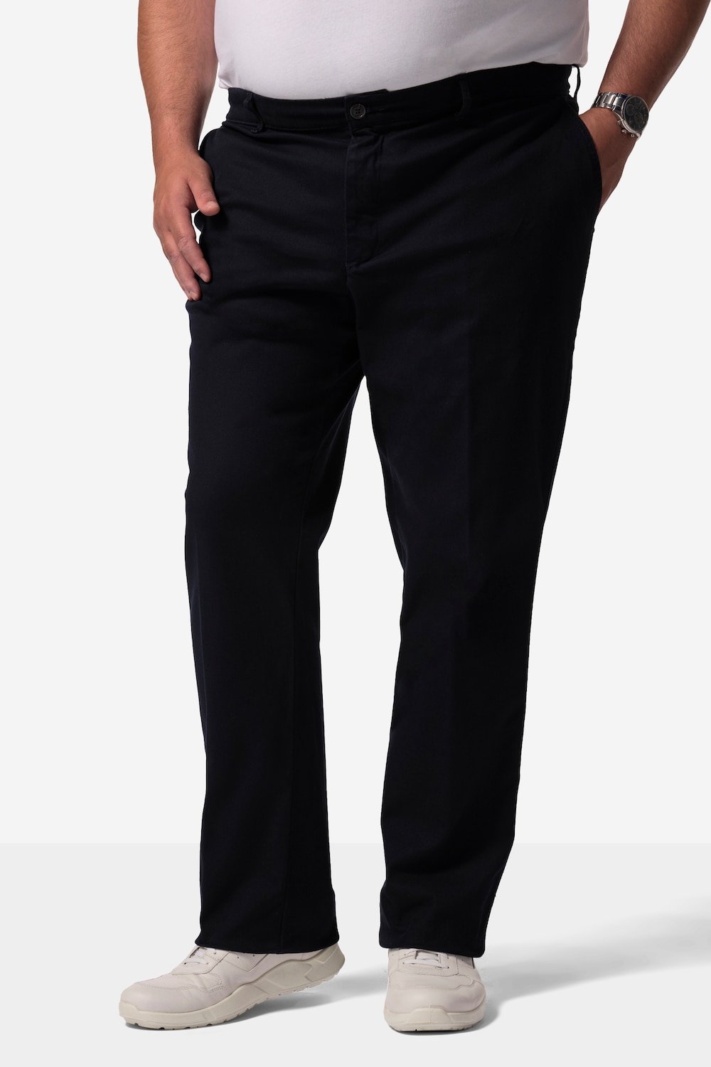 Große Größen Men+ Chino Bauchfit, Herren, blau, Größe: 62, Baumwolle, Men Plus von Men Plus