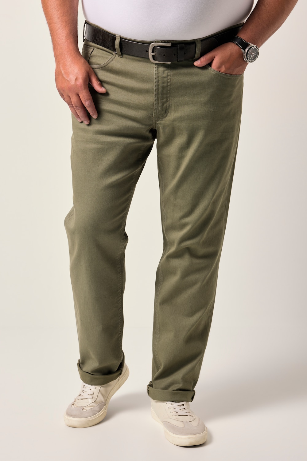 Große Größen Men+ Colorjeans, Herren, braun, Größe: 70, Baumwolle, Men Plus von Men Plus