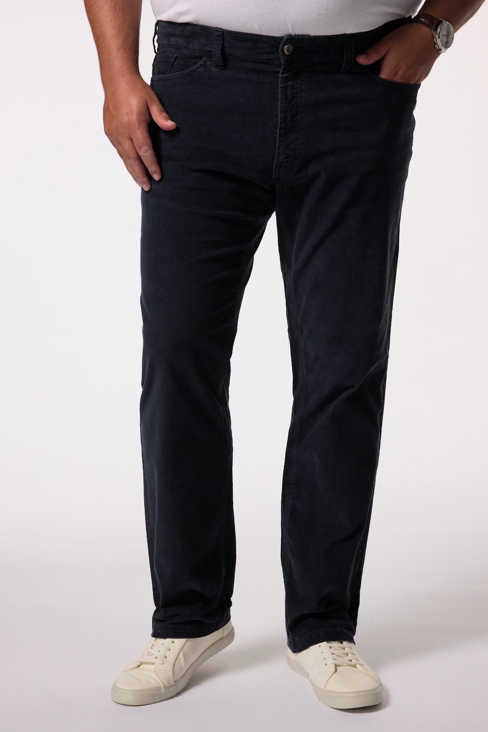 Große Größen Men+ Cordhose, Herren, blau, Größe: 64, Baumwolle, Men Plus von Men Plus