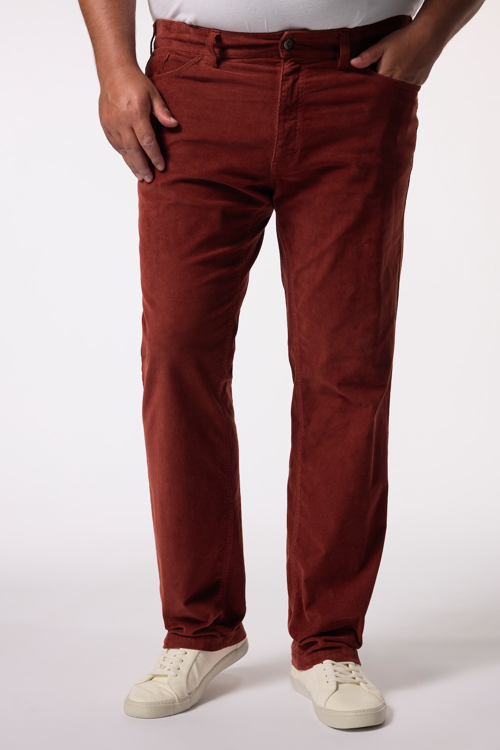 Große Größen Men+ Cordhose, Herren, braun, Größe: 58, Baumwolle, Men Plus von Men Plus
