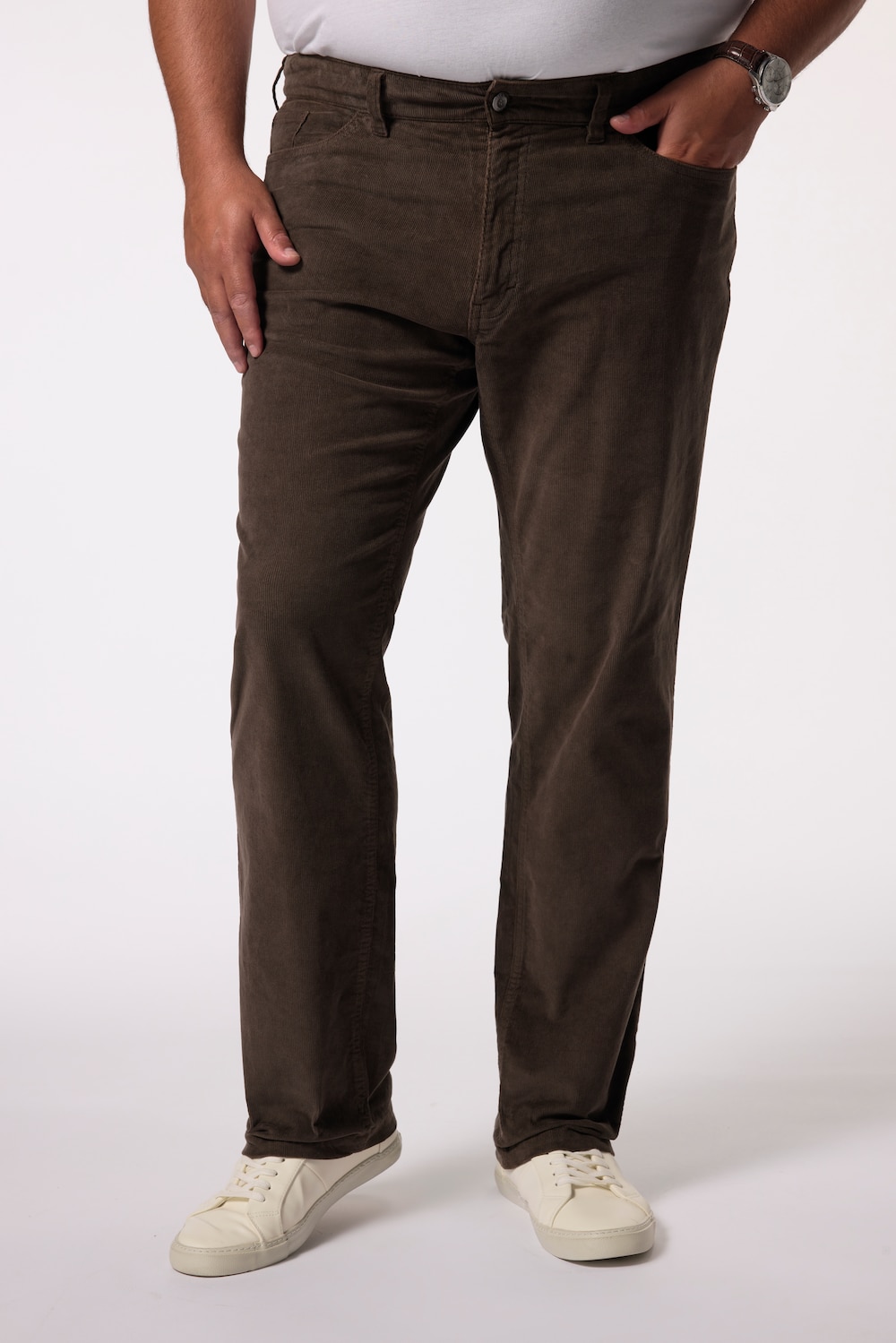 Große Größen Men+ Cordhose, Herren, braun, Größe: 72, Baumwolle, Men Plus von Men Plus