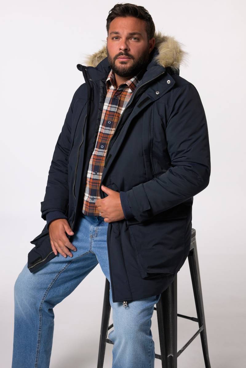 Große Größen Men+ Funktions-Parka, Herren, blau, Größe: 3XL, Polyester/Synthetische Fasern, Men Plus von Men Plus