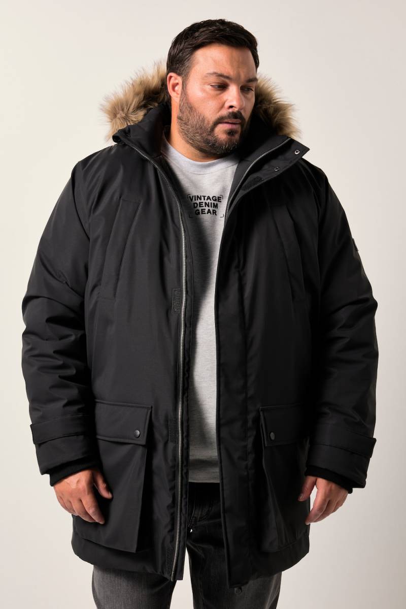 Große Größen Men+ Funktions-Parka, Herren, schwarz, Größe: 7XL, Polyester, Men Plus von Men Plus