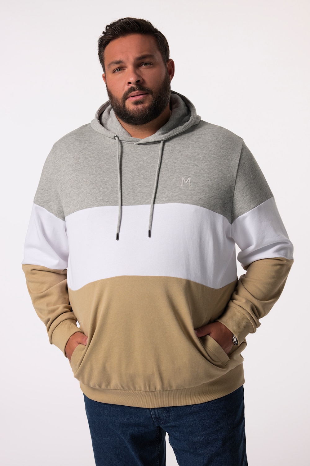Große Größen Men+ Hoodie, Herren, braun, Größe: 8XL, Baumwolle, Men Plus von Men Plus