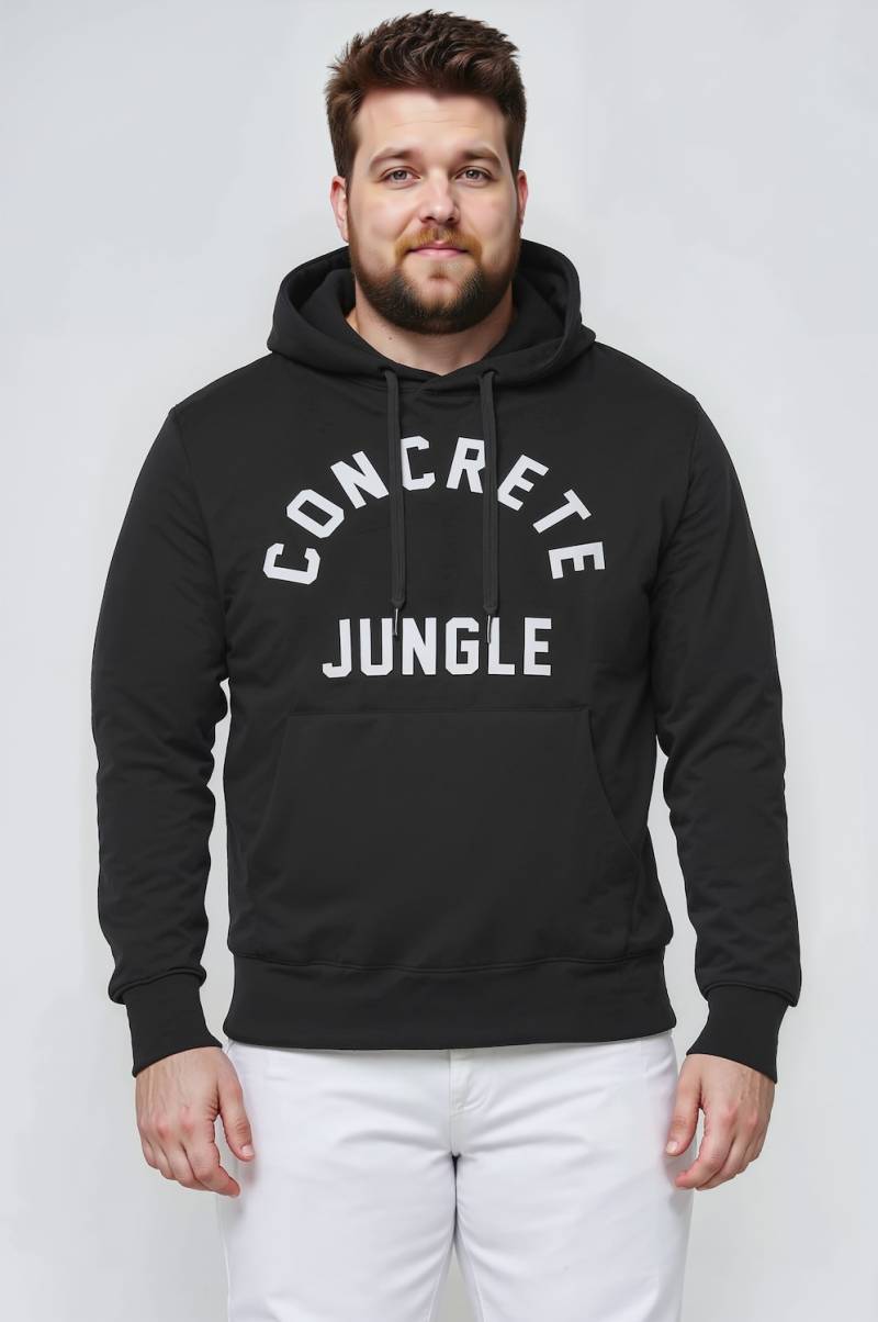 Große Größen Men+ Hoodie, Herren, schwarz, Größe: 3XL, Baumwolle/Polyester, Men Plus von Men Plus