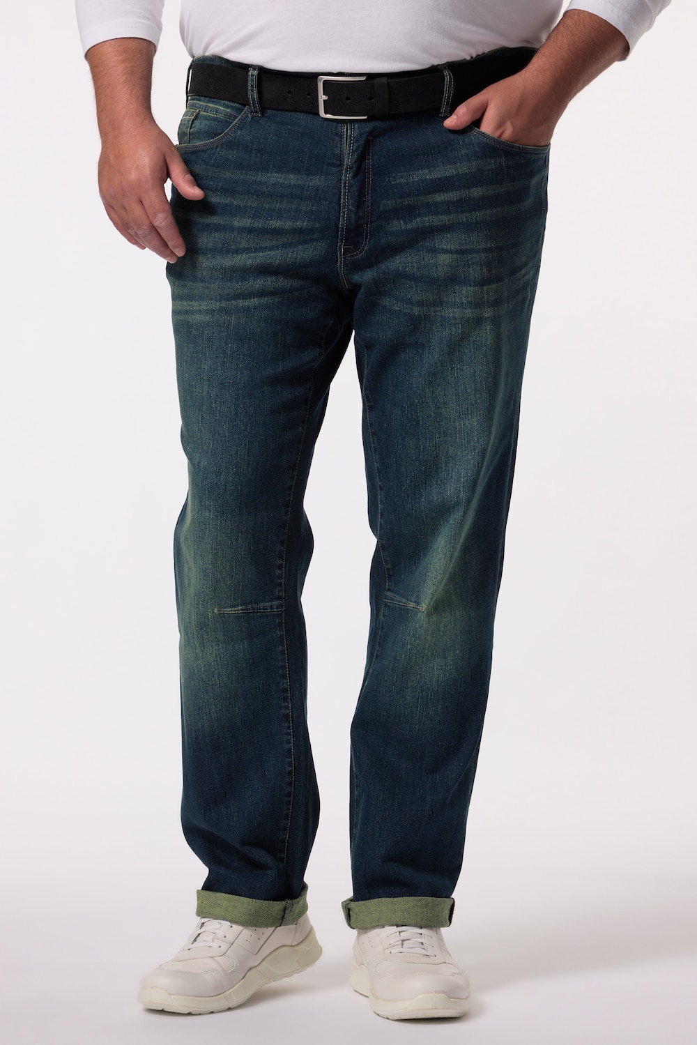 Große Größen Men+ Jeans, Herren, blau, Größe: 54, Baumwolle, Men Plus von Men Plus
