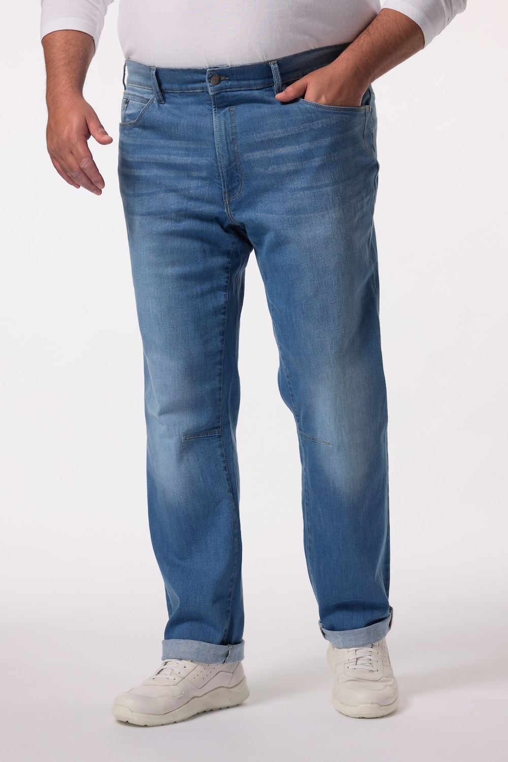 Große Größen Men+ Jeans, Herren, blau, Größe: 70, Baumwolle, Men Plus von Men Plus