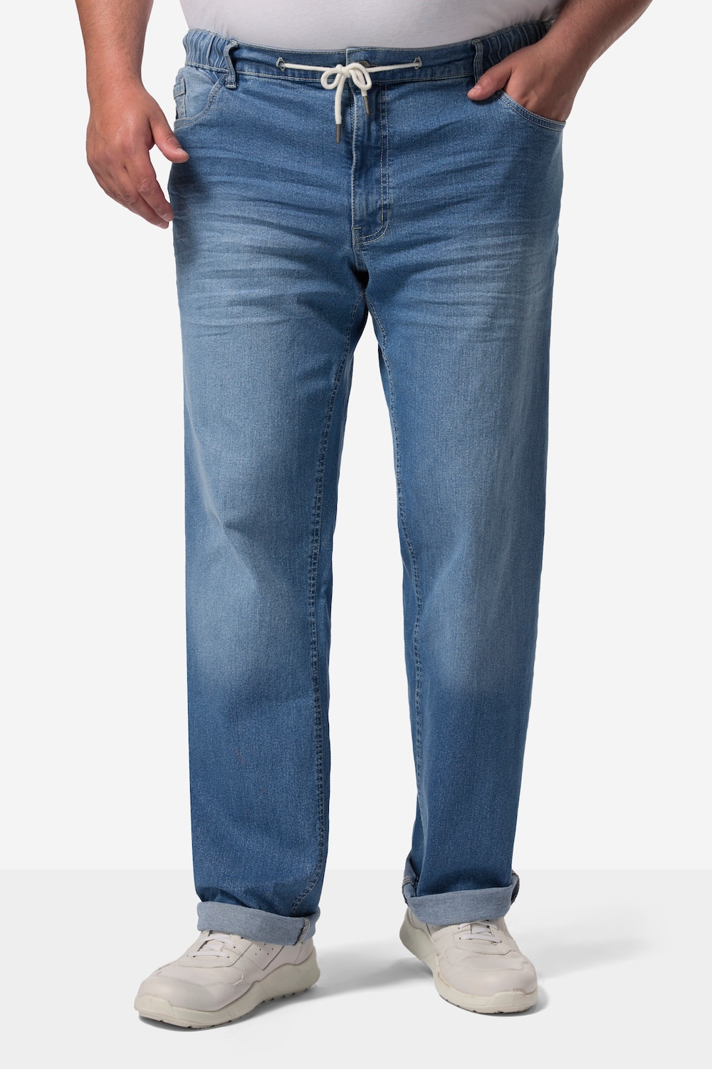 Große Größen Men+ Jeans Bauchfit, Herren, blau, Größe: L, Baumwolle, Men Plus Große Größen Men+ Jeans Bauchfit, Herren, blau, Größe: L, Baumwolle, Men Plus von Men Plus
