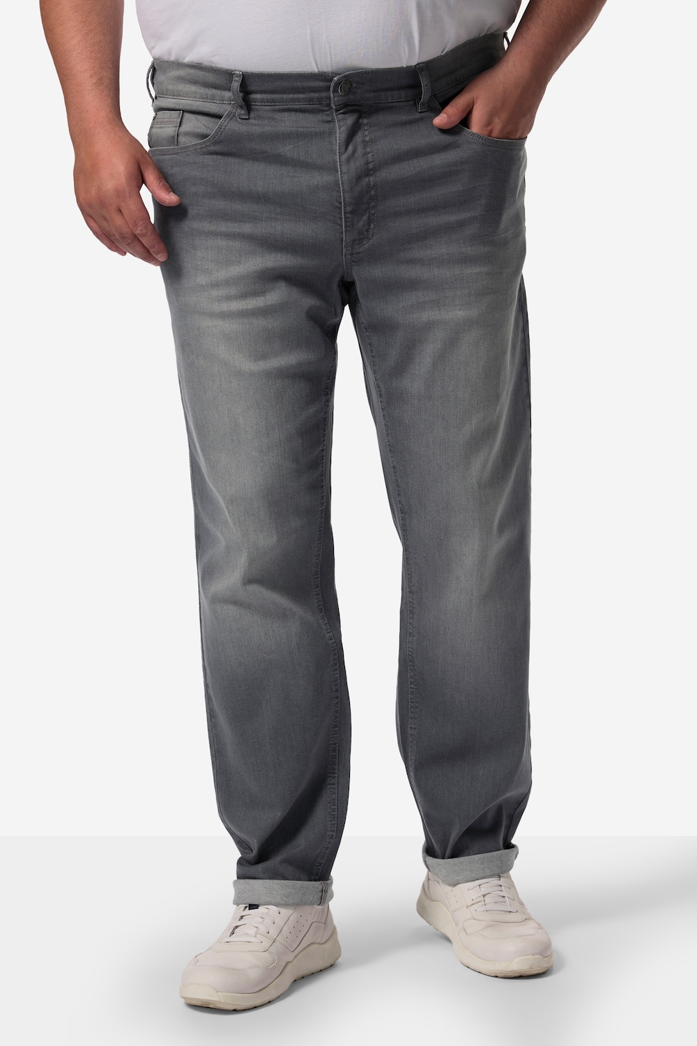 Große Größen Men+ Jeans Bauchfit, Herren, grau, Größe: 56, Baumwolle, Men Plus von Men Plus