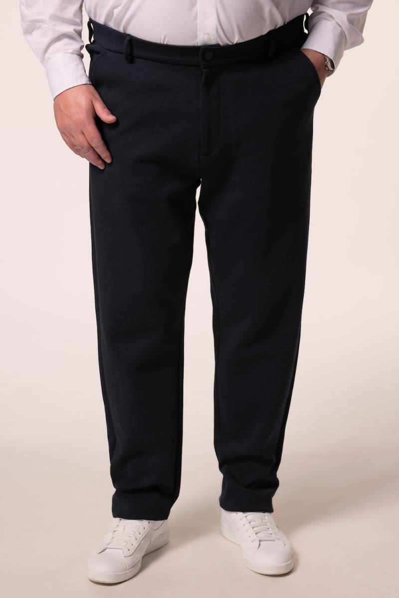 Große Größen Men+ Jersey-Chino Hose Bilbao FLEXLASTIC®, Herren, blau, Größe: L, Baumwolle/Polyester, Men Plus von Men Plus