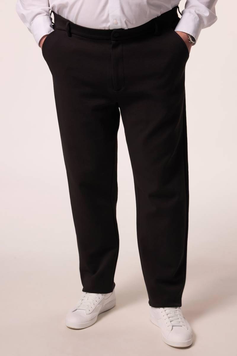 Große Größen Men+ Jersey-Chino Hose Bilbao FLEXLASTIC®, Herren, schwarz, Größe: XL, Baumwolle/Polyester, Men Plus von Men Plus