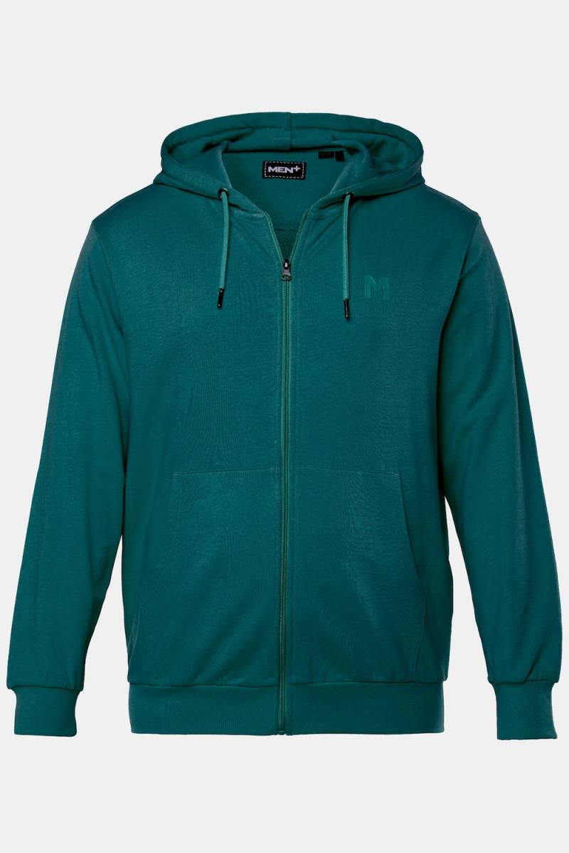 Große Größen Men+ Kapuzen-Sweatjacke, Herren, türkis, Größe: 7XL, Baumwolle, Men Plus von Men Plus
