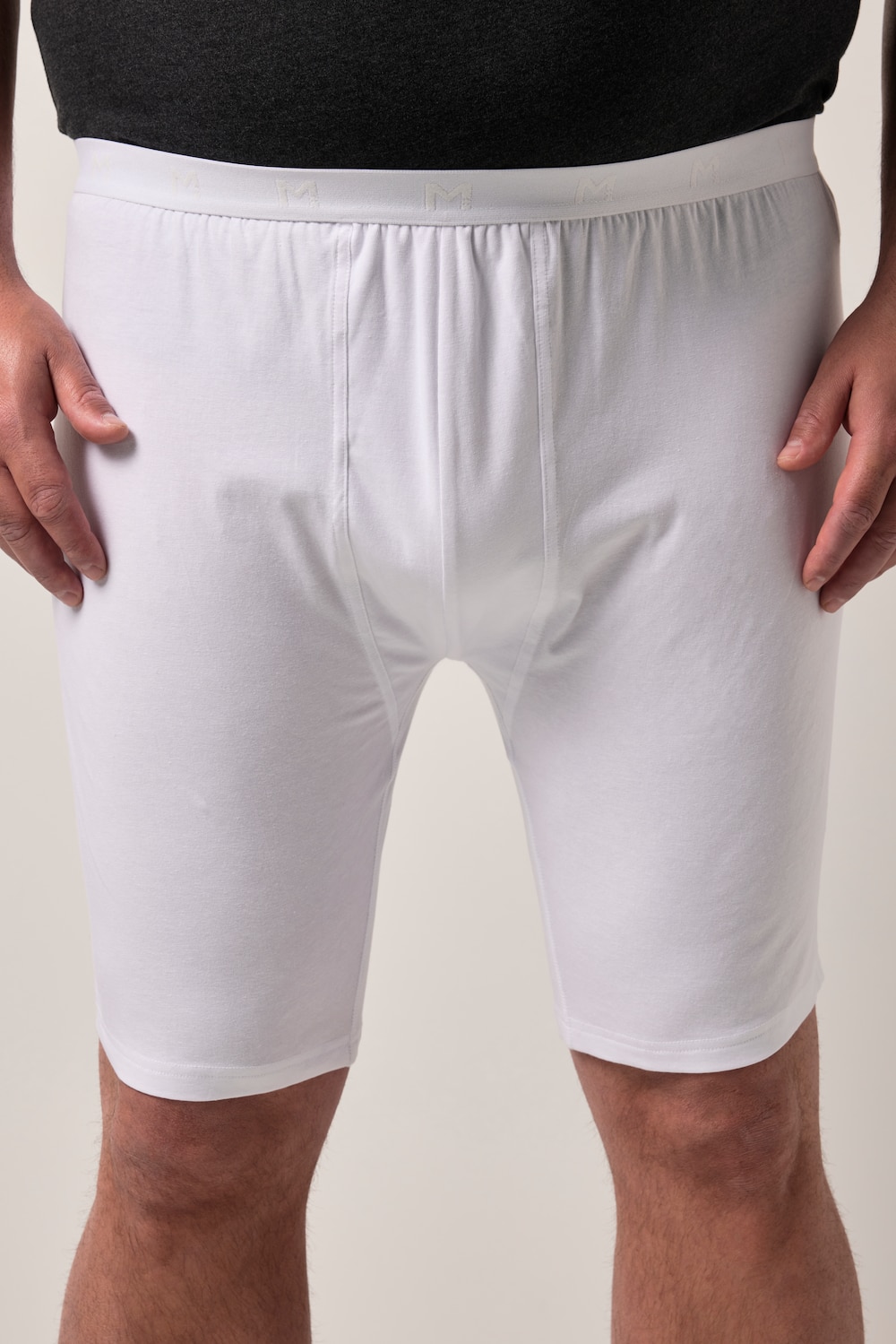 Große Größen Men+ Longpants FLEXLASTIC®, Herren, weiß, Größe: 6XL, Baumwolle, Men Plus von Men Plus