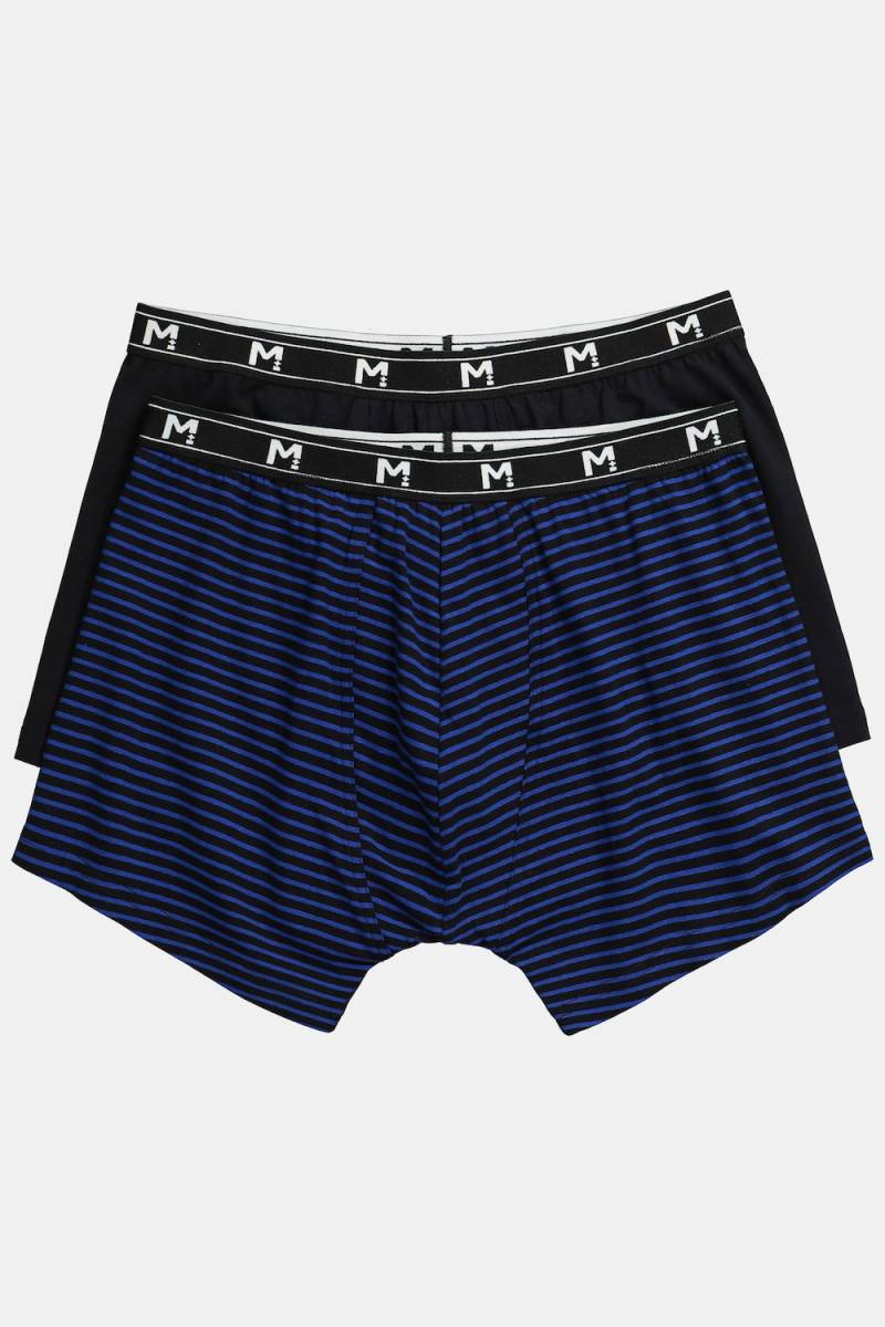 Große Größen Men+ Midpants 2er-Pack, Herren, blau, Größe: 4XL, Baumwolle, Men Plus von Men Plus