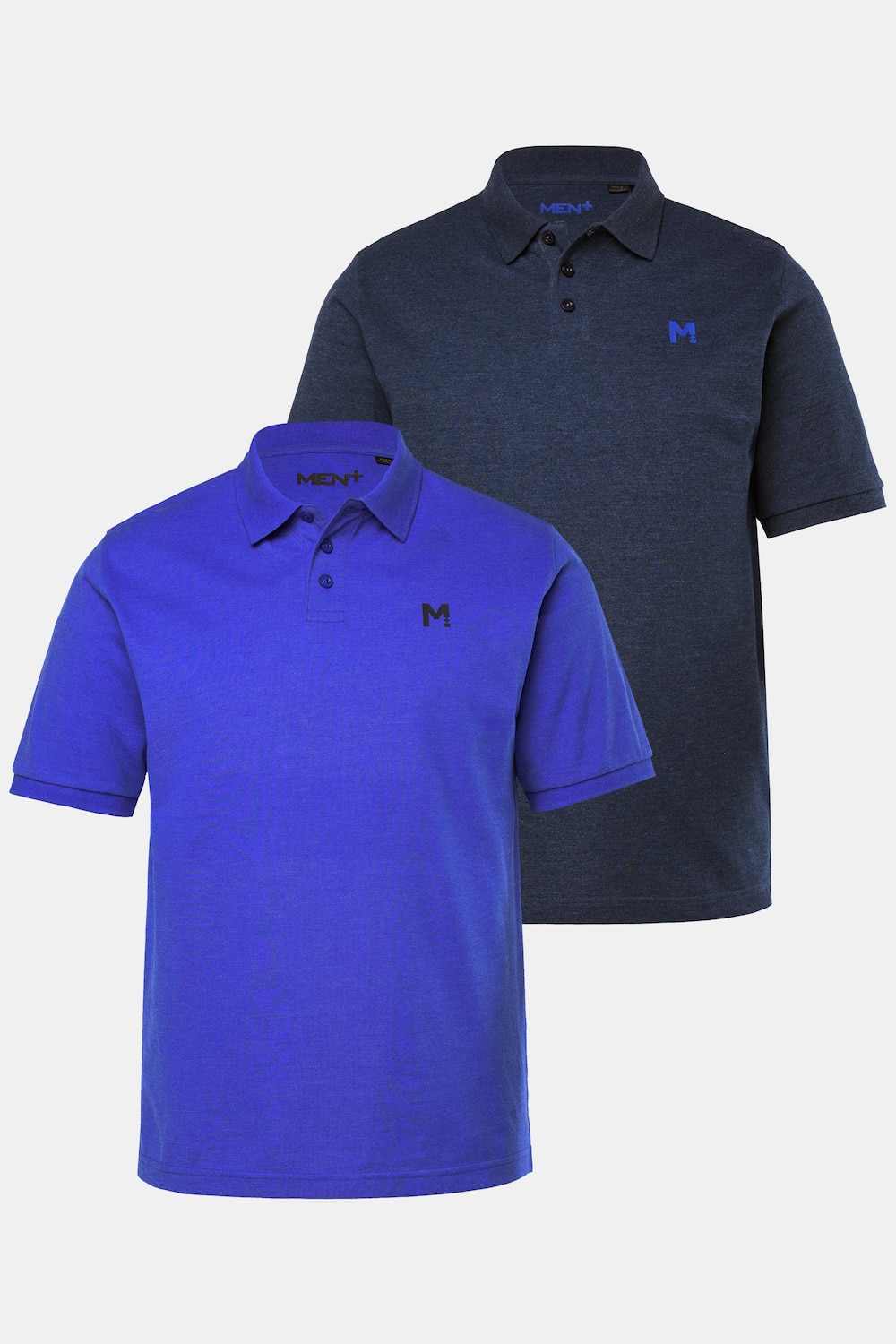 Große Größen Men+ Poloshirts, Herren, blau, Größe: 7XL, Baumwolle/Polyester, Men Plus von Men Plus