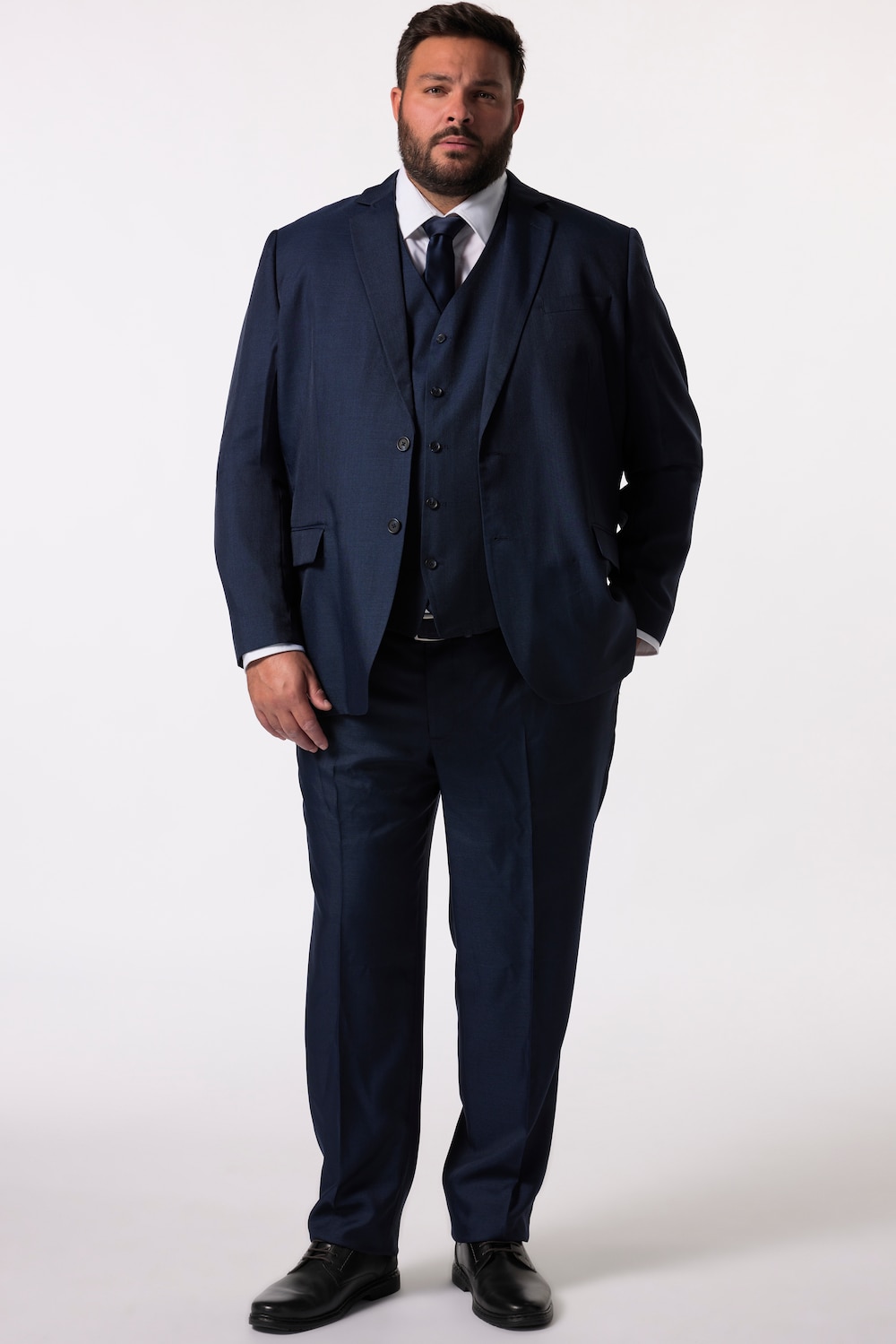 Große Größen Men+ Sakko Florenz Baukasten, Herren, blau, Größe: 62, Polyester, Men Plus von Men Plus