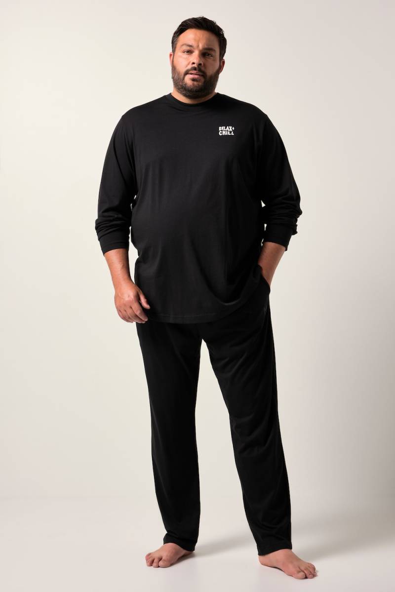 Große Größen Men+ Schlafanzug FLEXLASTIC®, Herren, schwarz, Größe: 4XL, Baumwolle, Men Plus von Men Plus