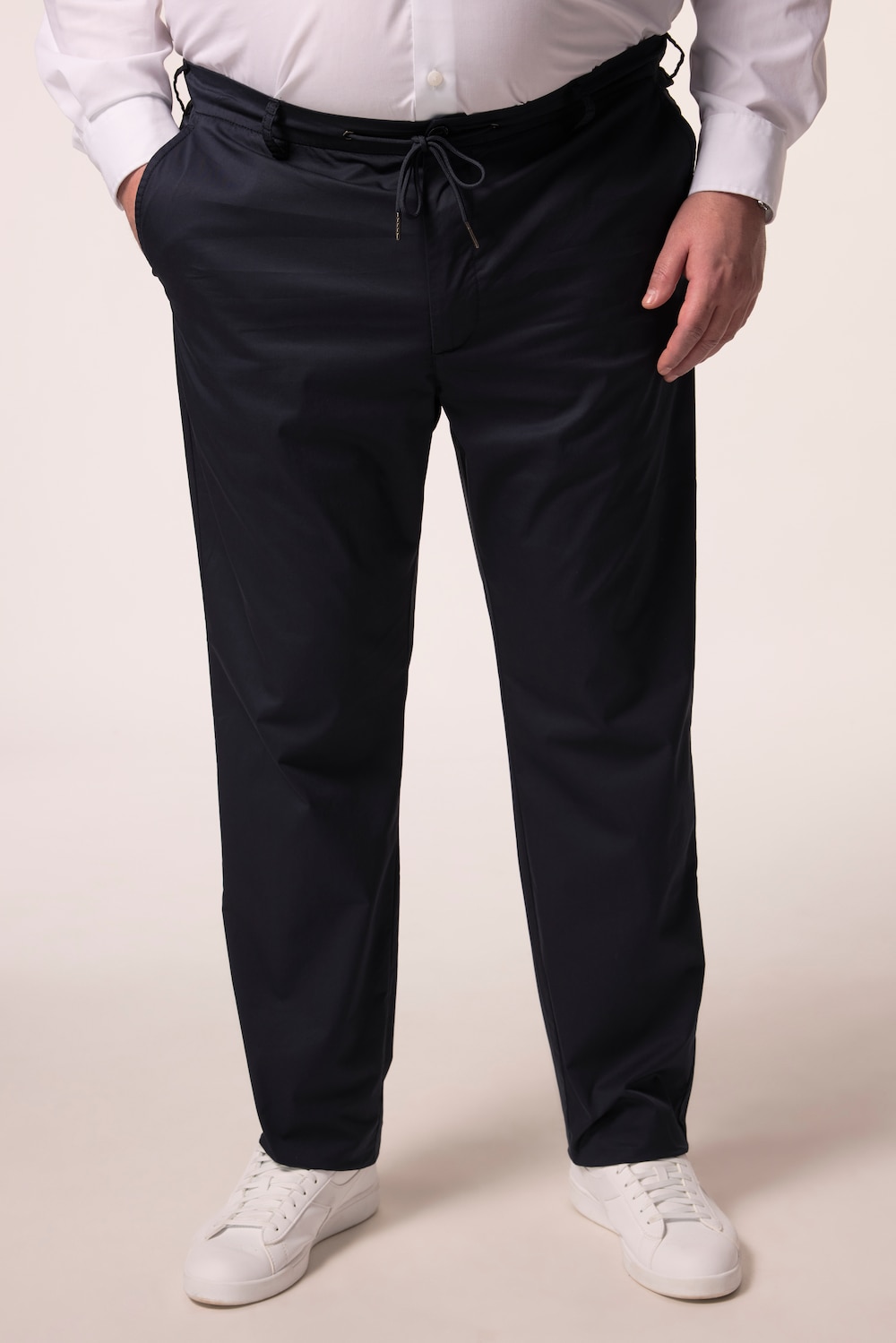 Große Größen Men+ Schlupfbund-Chino FLEXLASTIC®, Herren, blau, Größe: 70, Baumwolle/Synthetische Fasern, Men Plus von Men Plus
