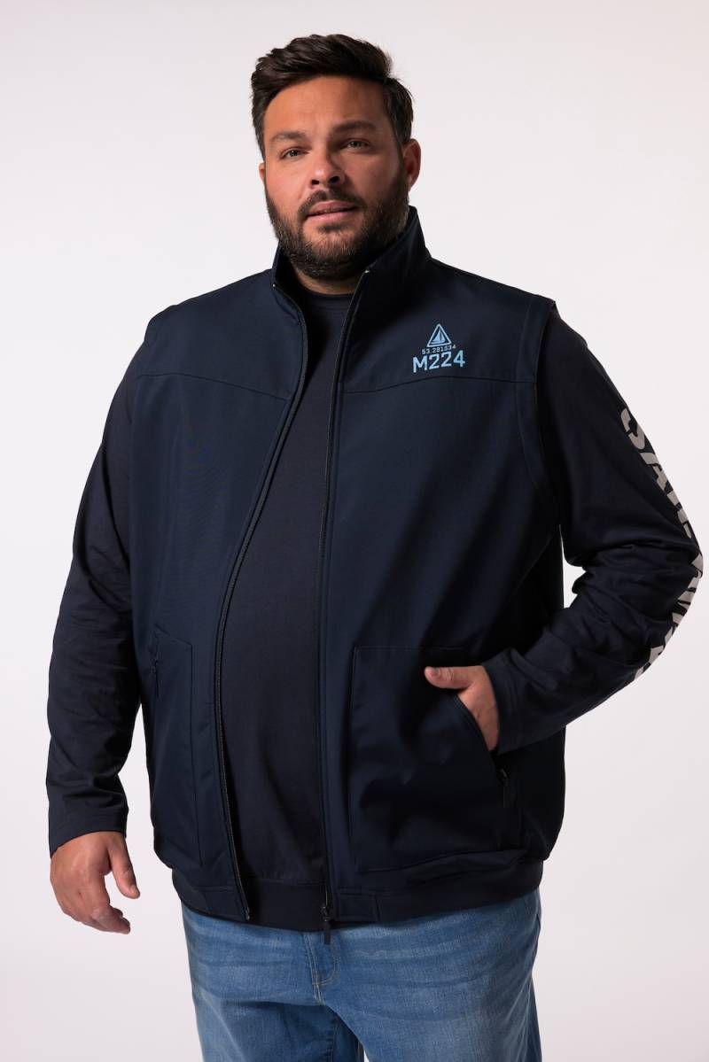 Große Größen Men+ Softshell-Weste, Herren, blau, Größe: 3XL, Polyester/Baumwolle, Men Plus von Men Plus