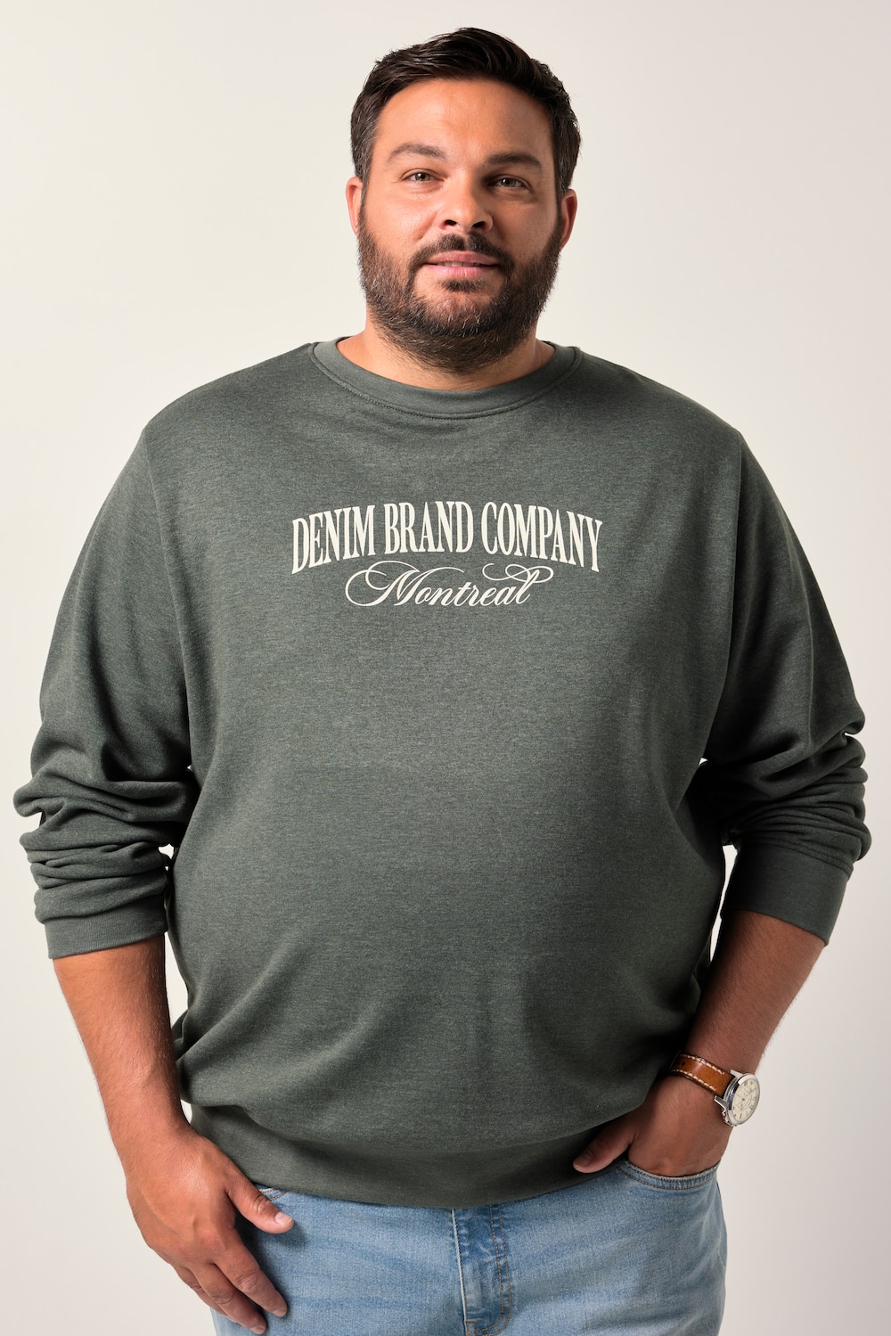 Große Größen Men+ Sweatshirt, Herren, grau, Größe: L, Baumwolle/Polyester, Men Plus Große Größen Men+ Sweatshirt, Herren, grau, Größe: L, Baumwolle/Polyester, Men Plus von Men Plus