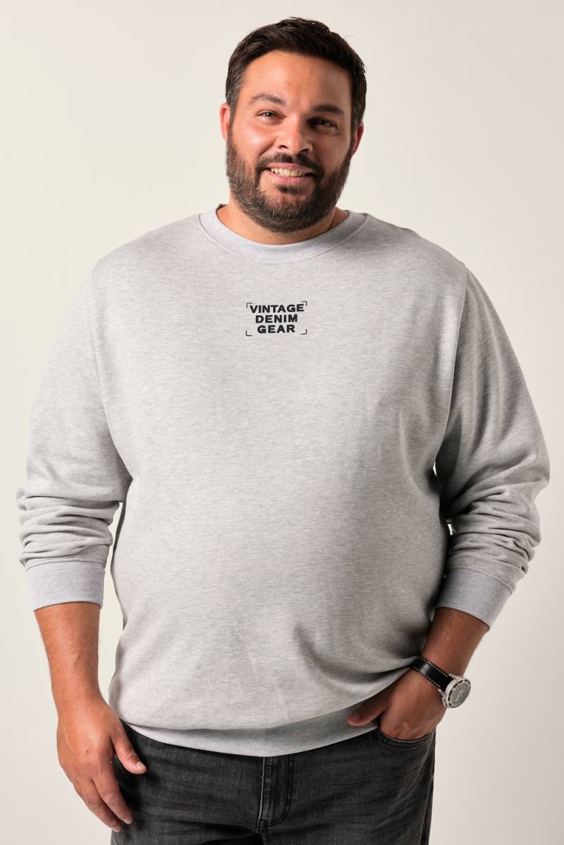 Große Größen Men+ Sweatshirt, Herren, grau, Größe: XXL, Baumwolle, Men Plus von Men Plus