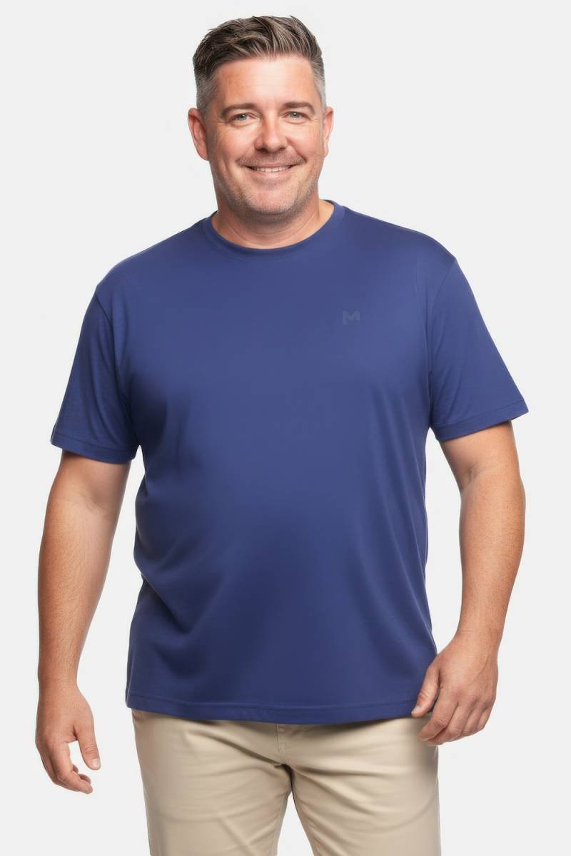 Große Größen Men+ T-Shirt, Herren, blau, Größe: 6XL, Baumwolle/Polyester, Men Plus von Men Plus