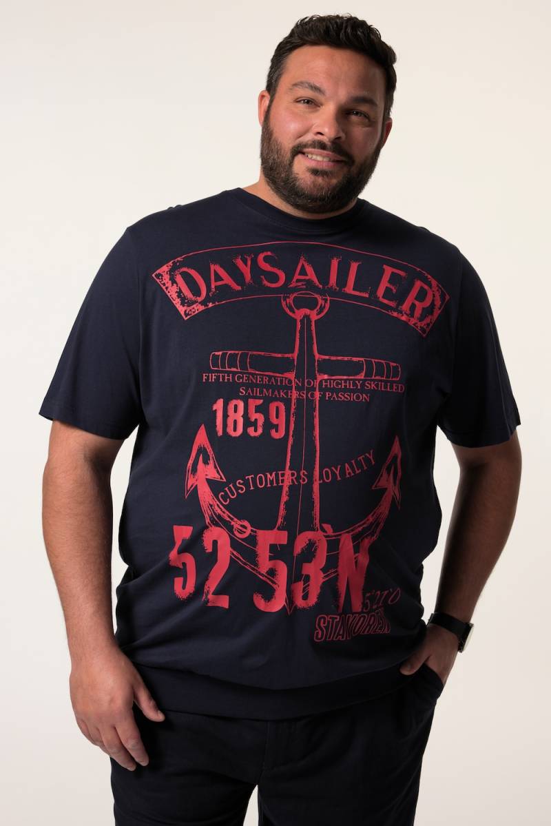 Große Größen Men+ T-Shirt, Herren, blau, Größe: 7XL, Baumwolle, Men Plus von Men Plus