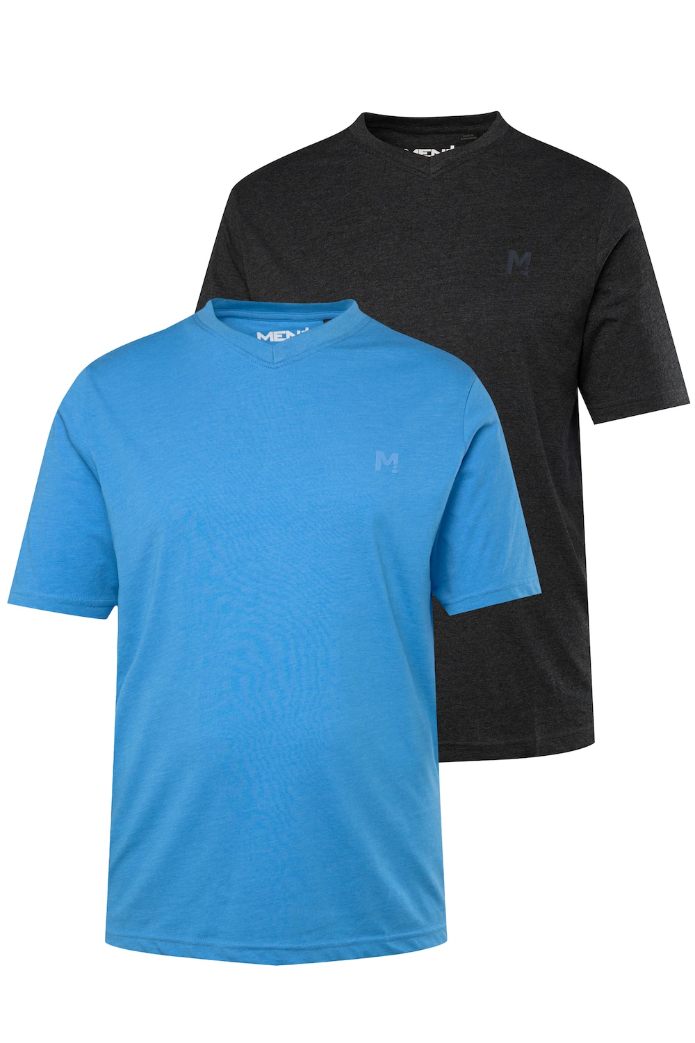 Große Größen Men+ T-Shirt, Herren, blau, Größe: XL, Baumwolle/Polyester, Men Plus von Men Plus