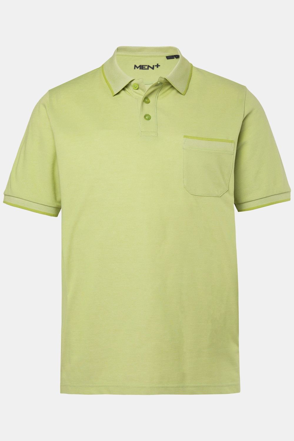 Große Größen Men+ T-Shirt, Herren, grün, Größe: 3XL, Baumwolle/Polyester, Men Plus von Men Plus