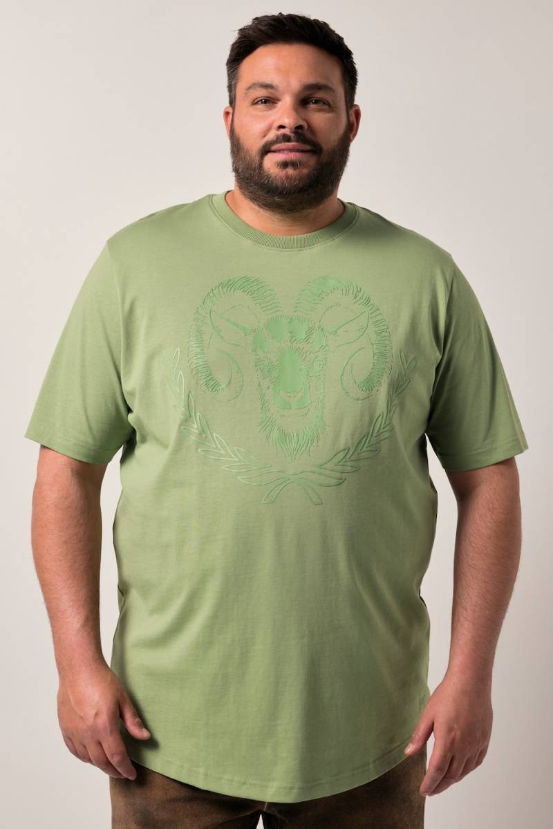 Große Größen Men+ T-Shirt, Herren, grün, Größe: 4XL, Baumwolle, Men Plus von Men Plus