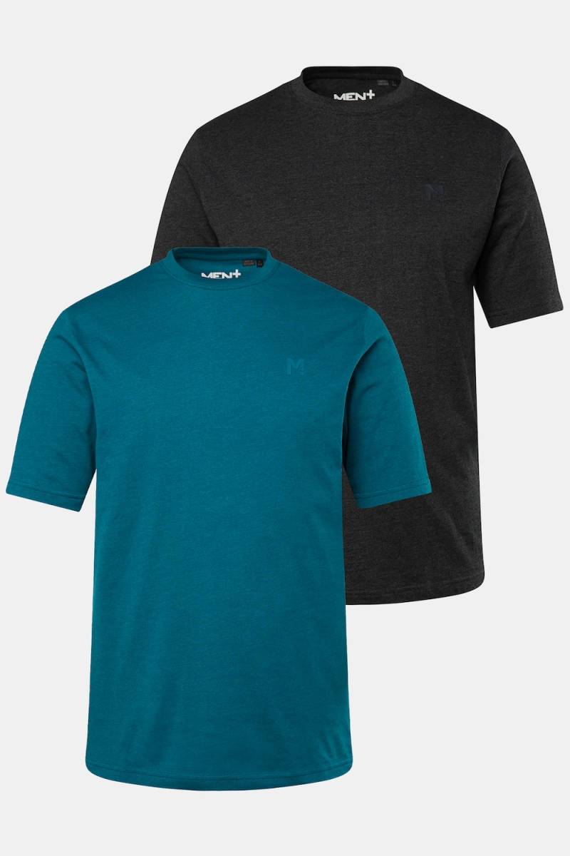 Große Größen Men+ T-Shirt, Herren, türkis, Größe: 5XL, Baumwolle/Polyester, Men Plus von Men Plus