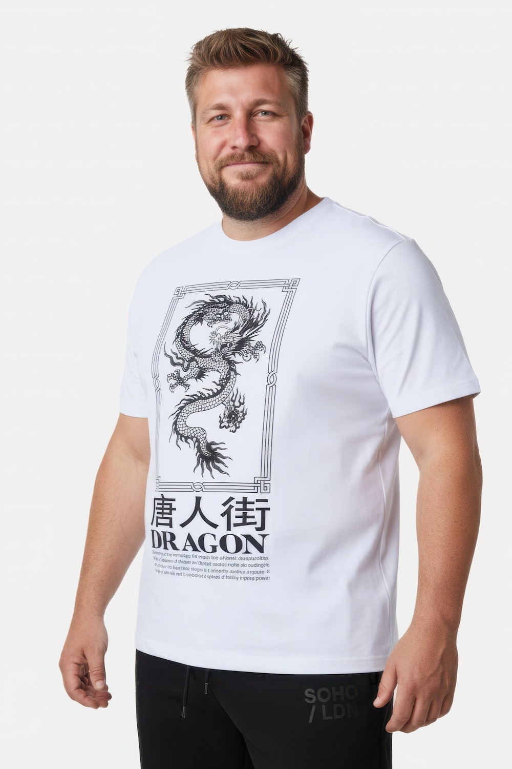 Große Größen Men+ T-Shirt, Herren, weiß, Größe: L, Baumwolle, Men Plus von Men Plus