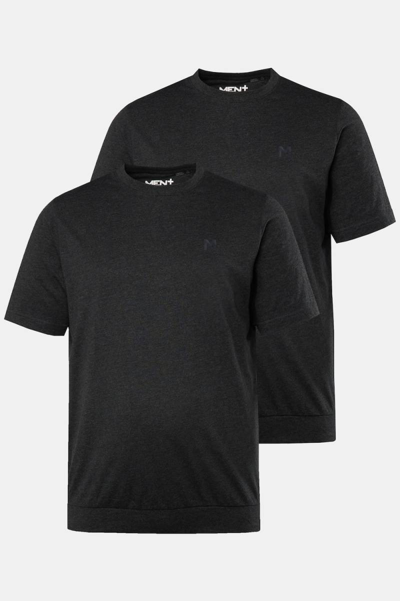 Große Größen Men+ T-Shirts, Herren, schwarz, Größe: 6XL, Baumwolle/Polyester, Men Plus von Men Plus