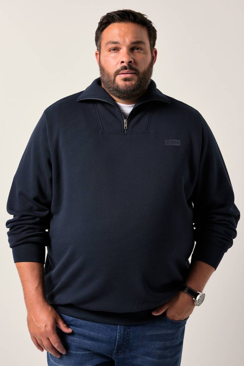 Große Größen Men+ Troyer, Herren, blau, Größe: 3XL, Baumwolle/Polyester, Men Plus von Men Plus