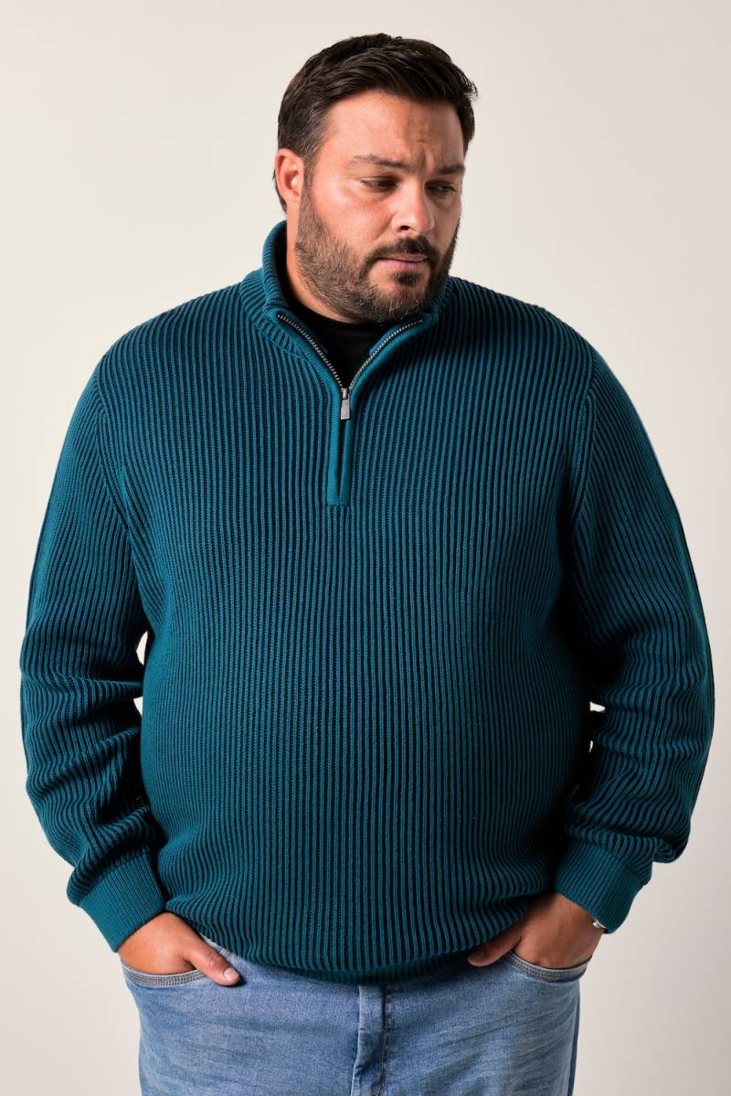 Große Größen Men+ Troyer, Herren, türkis, Größe: 5XL, Baumwolle, Men Plus von Men Plus