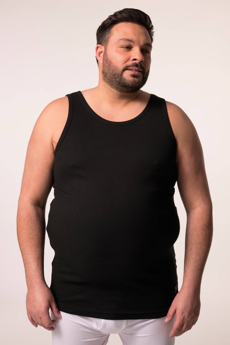 Große Größen Men+ Unterhemd, Herren, schwarz, Größe: 5XL, Baumwolle, Men Plus von Men Plus