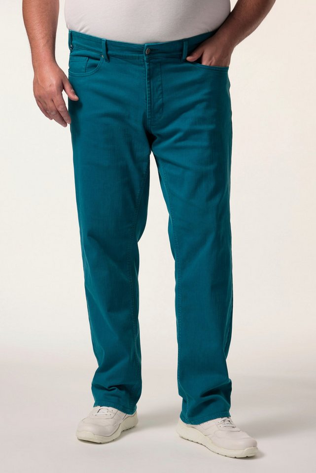 Men Plus 5-Pocket-Jeans Men+ Color-Jeans Denim Bauchfit Regular Fit bis 72 von Men Plus