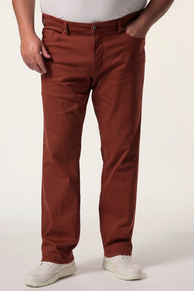 Men Plus 5-Pocket-Jeans Men+ Color-Jeans Denim Bauchfit Regular Fit bis 72 von Men Plus