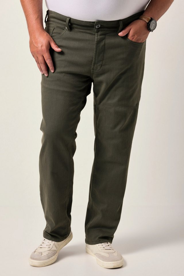 Men Plus 5-Pocket-Jeans Men+ Color-Jeans Denim Bauchfit Regular Fit bis 72 von Men Plus