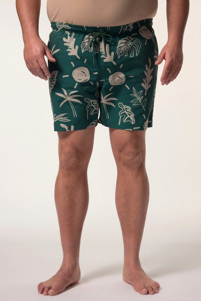 Men Plus Badehose Men+ Badeshorts Bauchfit Alloverprint 3 Taschen von Men Plus