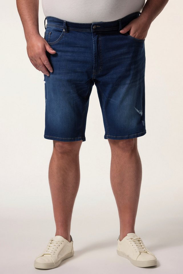 Men Plus Bermudas Men+ Jeans-Bermuda Denim Bauchfit Straight Fit von Men Plus