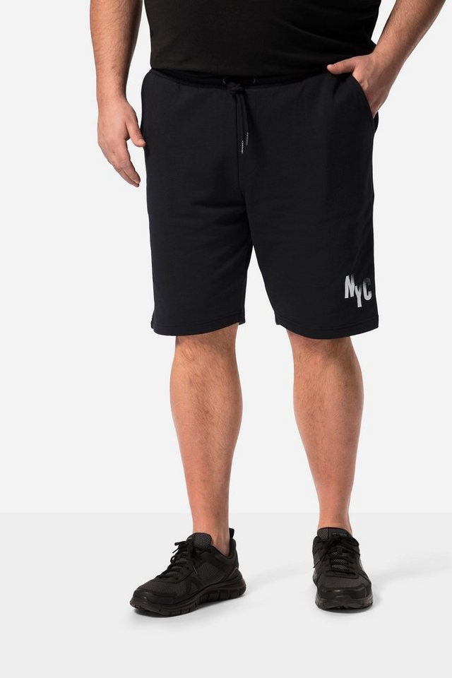 Men Plus Bermudas Men+ Sweatbermuda Elastikbund NYC Print bis 84/86 von Men Plus