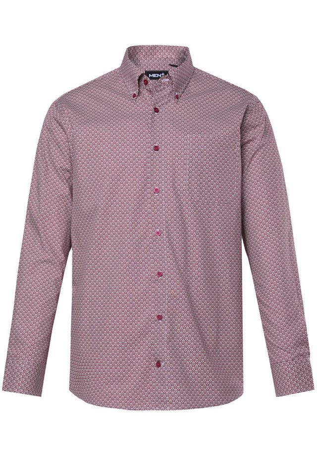 Men Plus Businesshemd Men+ Hemd Langarm Minimalmuster Kentkragen von Men Plus