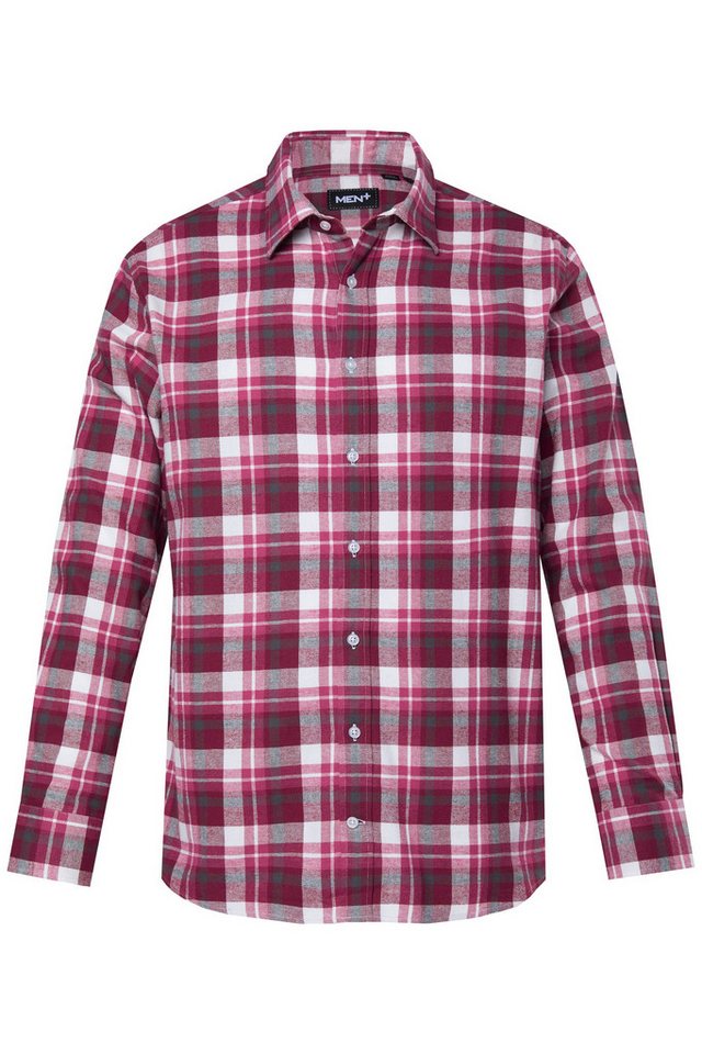 Men Plus Businesshemd Men+ Karo-Flanellhemd Langarm Kentkragen bis 8 XL Men Plus Businesshemd Men+ Karo-Flanellhemd Langarm Kentkragen bis 8 XL von Men Plus