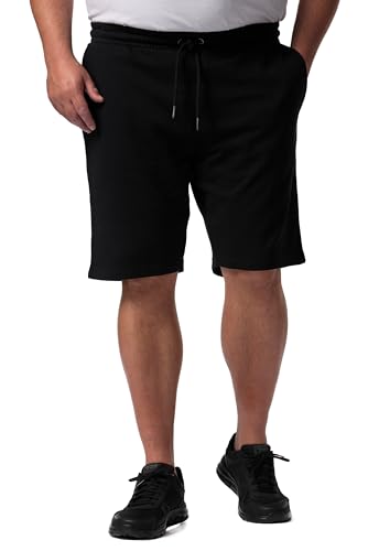 Men Plus Herren große Größen Übergrößen Menswear L-8XL Men+ Sweatbermuda, Basic, Elastikbund, bis 8 XL schwarz 5XL 834858100-5XL von Men Plus