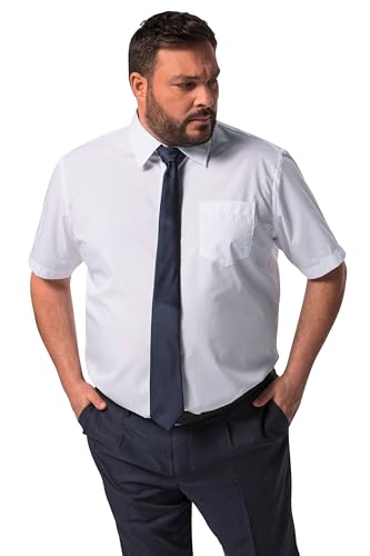 Men Plus Herren große Größen Menswear L-8XL Men+ Businesshemd, Halbarm, Easycare, Kentkragen, Comfort Fit, bis 8 XL schneeweiß 8XL 830756200-8XL von Men Plus