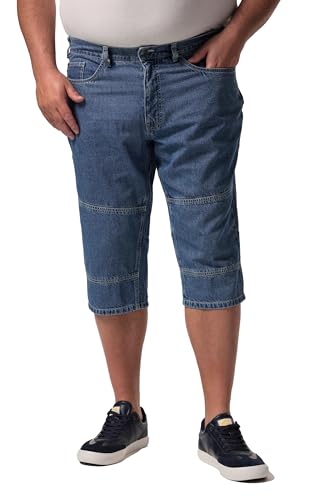 Men Plus Herren große Größen Übergrößen Menswear L-8XL Men+ 3/4-Jeans, Denim, 5-Pocket, Elastikbund, bis 72 Blue Stone 66 837387902-66 von Men Plus